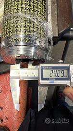 Silenziatore vespa moto in carbonio