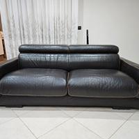 Divano in pelle 3 posti