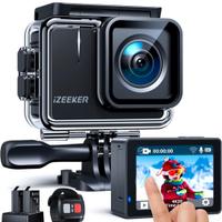 iZEEKER Action Cam 4K 20MP, Ultral Grandangolo 170