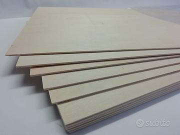 Set Fogli di Legno di Balsa 10pz. -Nuovo-