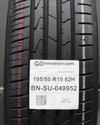 1 Pneumatico 195/50 R15 Hankook Ventus Prime 3
