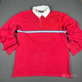 Maglia lunga tommy hilfiger rossa taglia XL