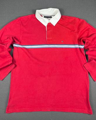 Maglia lunga tommy hilfiger rossa taglia XL