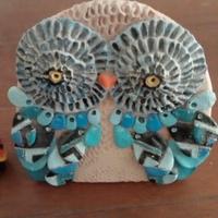 gufo ceramica artigianale 