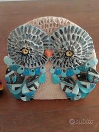 gufo ceramica artigianale 