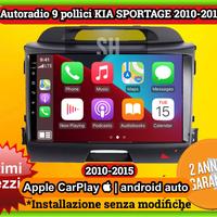 Autoradio Carplay KIA SPORTAGE 2010-2015