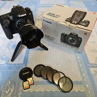 Canon 77D +18-55mm+2schede SD 64gb +3batterie +...