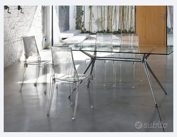 Tavolo in vetro cristallo