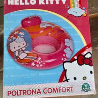 Ciambella mare Hello Kitty nuova con rete