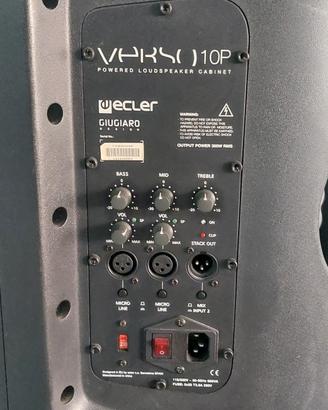ECLER CVERSO10P VERSO 10P Stage Speaker (Active) w