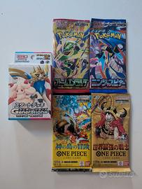 Lotto Carte Collezionabili Giapponesi Sigillate