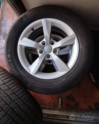 CERCHI ORIGINALI AUDI R 16 CON GOMME WINTER