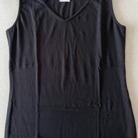 Canotta donna Intimissimi nera elasticizzata tg L