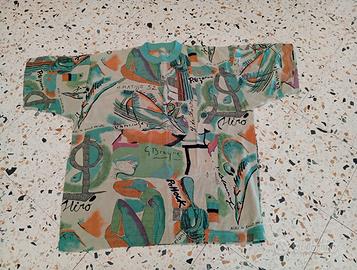 T shirt viscosa L fantasia Picasso 80's style
