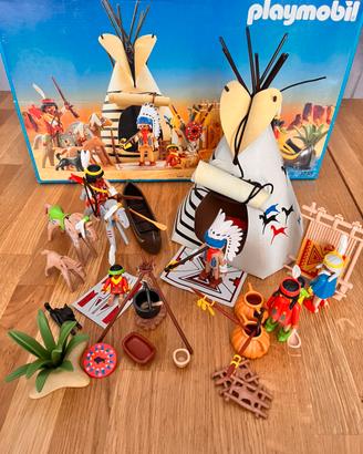 Set vintage Playmobil 3733 accampamento indiani