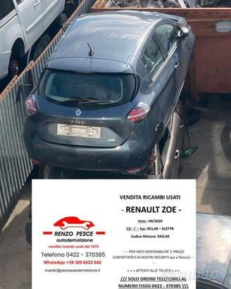 RICAMBI USATI RENAULT ZOE (04/2020)