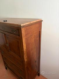 Cassettiera mobile secretaire antico 800
