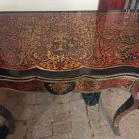 Tavolino da gioco Napoleone III stile Boulle