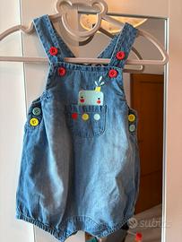 Salopette jeans 3/6 m TucTuc