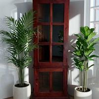 🟠 Mobile Libreria Vetrina Vintage Stile Coloniale