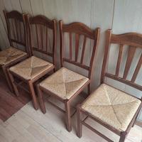 4 sedie in legno 
