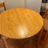 Tavolo rotondo estensibile legno chiaro Arclinea