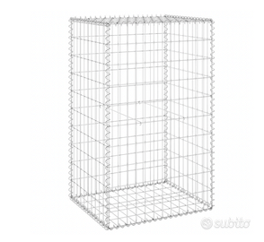 Gabbione con Copertura in Acciaio Zincato 60x50x10