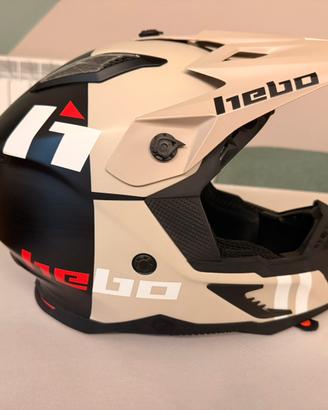 Casco moto cross Hebo in fibra