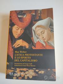 Libro universitario "L'etica protestante" Max Webe