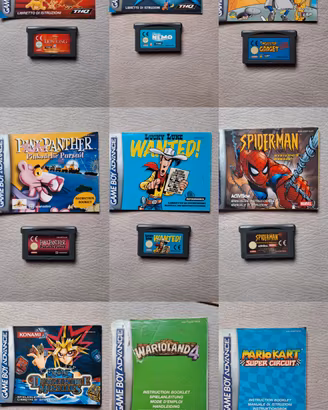 Giochi Ps1, Gameboy color e Gameboy advanced