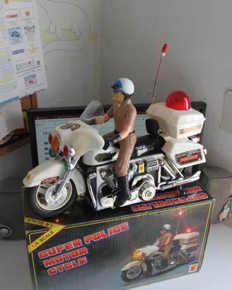TOYS LIGHT SOUND BUMP GO Super Police Motor Cycle