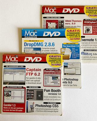Lotto 3 DVD Mac Magazine Rivista n022 n028 n030