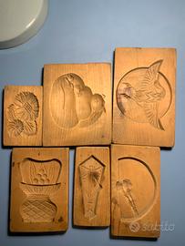 Vecchi stampi giapponesi per dolci