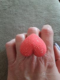 Anello cuore e fiore