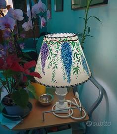Lampada vintage con base in marmo