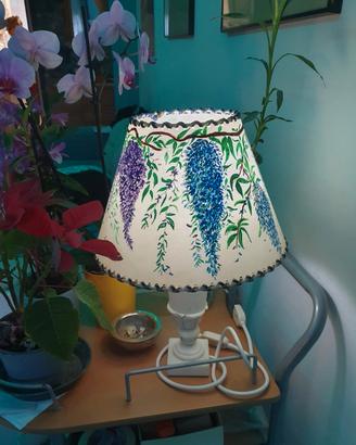 Lampada vintage con base in marmo