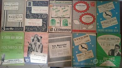 SPARTITI - MUSICA LEGGERA E ITALIANA 4° GRUPPO