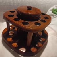 savinelli vintage posa pipe con barattolo