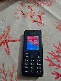 Nokia 108 Telefono Cellulare, Dual SIM, Nero