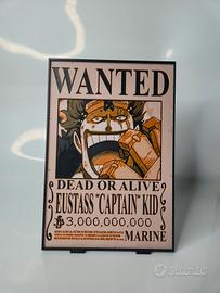  Quadro / Poster Wanted One Piece Eustass Kid