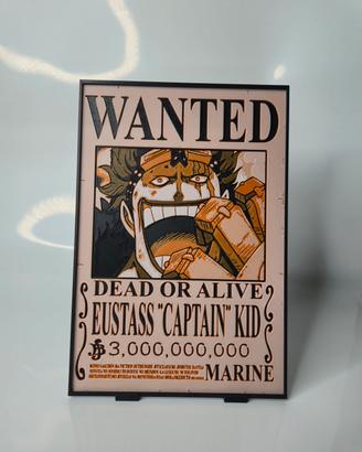  Quadro / Poster Wanted One Piece Eustass Kid