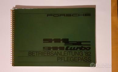 Libretto Uso e Manutenzione Porsche 911 Turbo anno