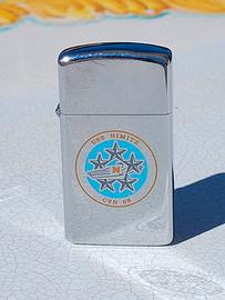 ZIPPO SLIM USS NIMITZ CVN 68 ORIGINALE 1975 NAVE