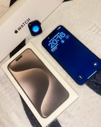 📱 iPhone 15 Pro Max + Apple Watch SE (2ª gen)