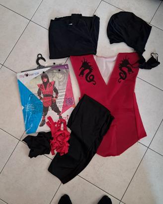  vestito di carnevale ninja 7 9 anni