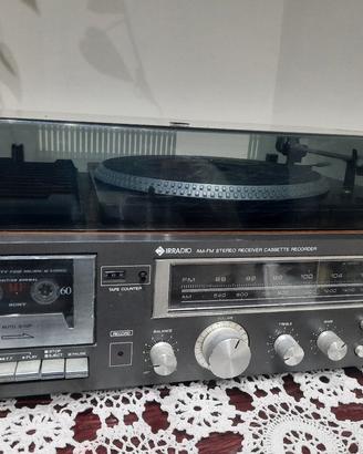 irradio am-fm stereo receiver cassette recorder