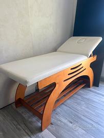 Lettino professionale legno e pelle da massaggio