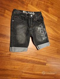 Bermuda jeans grigio 8 anni
