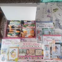 Libri, riviste e matassine Punto Croce: