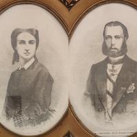 Quadro Massimiliano d'Asburgo Carlotta Belgio